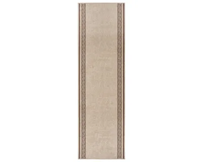 Zdjęcie produktu dla Chodnik 80x250cm, nowoczesny wzór do przedpokoju korytarza, beżowo kremowy