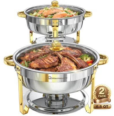 Obrázek produktu pro Ohřívací mísa, objem 6 litrů, elegantní design, 2 ks