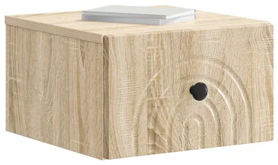 Zdjęcie produktu dla Wisząca Szafka Nocna z szufladą dąb Sonoma 33 x 34,5 x 20 cm