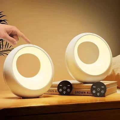 Zdjęcie produktu dla Lampka nocna dotykowa rgb LED pilota 9 trybów dla dzieci