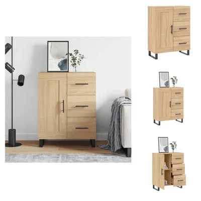 Produktbild von vidaXL Sideboard Sonoma-Eiche 69,5x34x90 cm Holzwerkstoff -  Sideboards