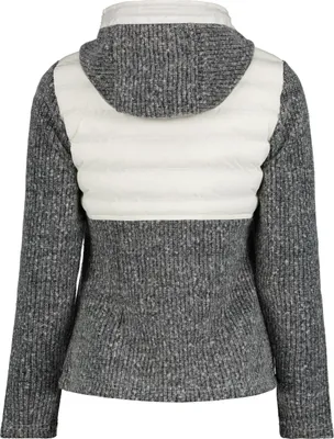Produktbild von Torstai Jacke Damen mit Kapuze Warmer Midlayer-Hoodie aus dickem Strickgewebe, Farbe:Rot, Größe:XL