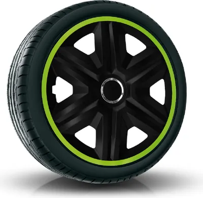 Produktbild von Radkappen Radzierblenden (4Stück) 14 Zoll grün FAST Z458715