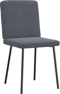 Produktbild von "2026 Aktion"Esszimmerstühle 2er Set modernes - CLORIS - Polsterstühle für Esszimmer, Dunkelgrau Samt - 45 x 54 x 83 cm - DEMöbel5856550