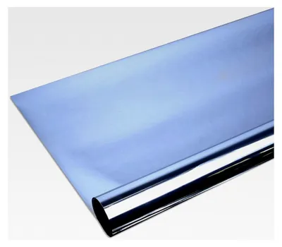Produktbild von Fensterfolien Set Selbstklebende Spiegelfolie Blau 91cm Breite