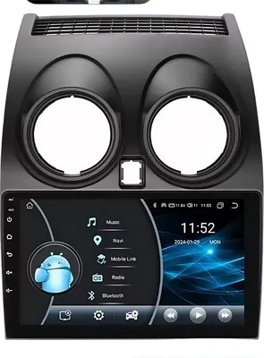 Immagine prodotto di Autoradio con Bluetooth e CarPlay per Nissan Qashqai J10 (2006-2013) - Compatibile con Apple e Android - Impianto stereo - Sistema di navigazione - 2 GB di RAM, 32 GB di memoria interna