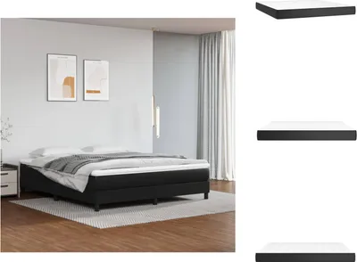 Immagine prodotto di vidaXL Materasso a molle insacchettate nero 160x200x20 cm in Pelle finta - Materassi