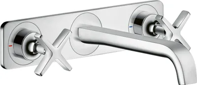 Immagine prodotto di hansgrohe AXOR Citterio E Mélangeur lavabo encastré 3 trous avec plaque pour montage mural, 36115000, 36115000