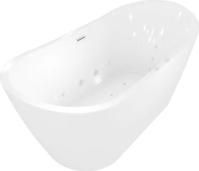 Produktbild von freistehende Badewanne Wanne F23 180x92cm Whirlpool Luft & Wasser