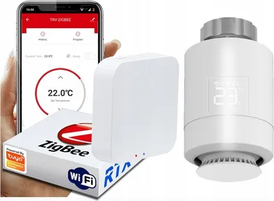 Zdjęcie produktu dla Głowica Termostat + Bramka Zigbee WiFi Tuya SET
