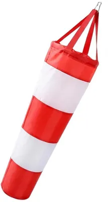 Produktbild von Windsack für Draussen 0.8 m Rot Weiss Wetterfest Reflektor Windrichtungsanzeiger
