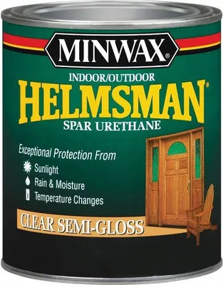 Obrázek produktu pro Minwax Helmsman Spar Urethane 946ml SEMI-GLOSS Olejový lak na dřevo v exteriéru