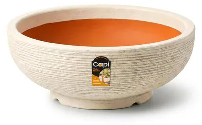 Produktbild von Capi Europe - Schale Rib NL - Kiesel - 49x20 - KPER1146