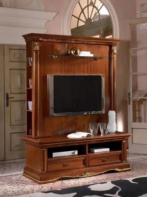 Image de Armoire TV Meuble annexe Meuble TV Meuble en bois massif Landhaus Massif
