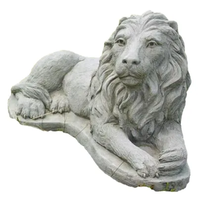 Produktbild von Löwen Figuren als Set Links und Rechts Perfekt für den Garten, aus Steinguss Frostfest Witterungsbeständig, Tierfiguren zur Gartengestaltung SU-721