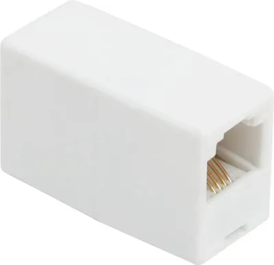 Obrázek produktu pro 5x spojka RJ11 6P4C - telefonní spojka do zásuvky - telekomunikační zástrčka - 5 kusů [05221]