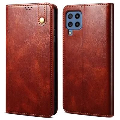 Obrázek produktu pro Pouzdro pro Samsung Galaxy M22 / M32 / A22 4G, kožené flip pouzdro peněženka s funkcí stojánku červené