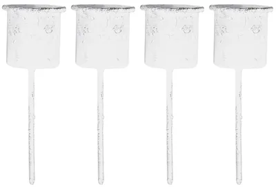 Produktbild von Novaliv 4x Stabkerzenhalter weiß I Kerzenpick 7,1 x Ø 2,8 cm Kerzenstecker für Stabkerzen I Kerzenpin Adventskranzdekoration Kerzenleuchter I Dekoration Weihnachten