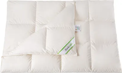 Produktbild von Bettdecke 155x220 Kassettenbett Winterdecke 100% Daunen Bio Baumwolle kbA