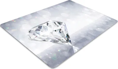 Produktbild von Stuhlunterlage Bürostuhlunterlage 120 cm x 90 cm Bodenmatte Bürostuhlunterlage - Diamant