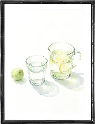 Productafbeelding van Fotolijst met knoopdesign, 20 x 25 cm, zwart, van bamboe, voor wanddecoratie