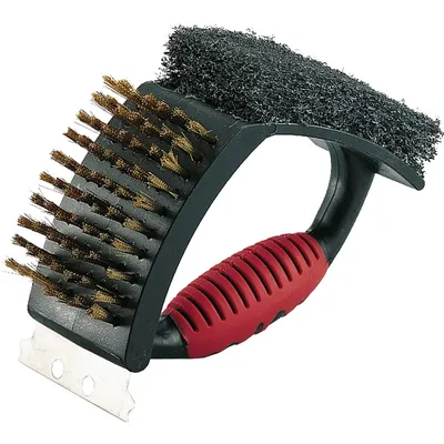 Produktbild von Landmann 3In1 Grillreinigungsbürste Brüste mit Schableiste Schaber
