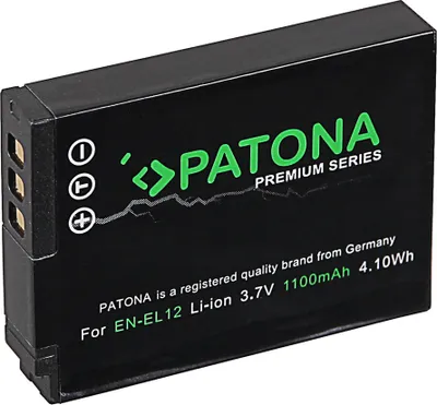 Immagine prodotto di Batteria Nikon EN-EL12 1100mAh Li-Ion Premium