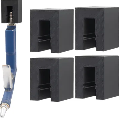 Produktbild von 4x Wandhalter für Druckluft Zubehör Pneumatik Kupplung Geräte Halter Wandhalterung