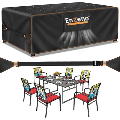 Produktbild von Abdeckplane Gartenmöbel 180x90x74cm Wasserdicht Oxford Gewebe Winterfest