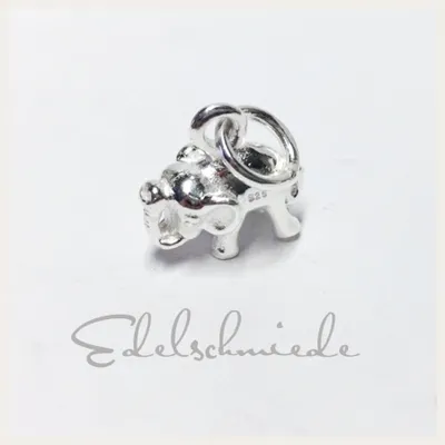 Produktbild von Elefanten-Anhänger aus 925 Sterlingsilber als Glücksbringer