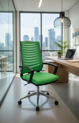 Immagine prodotto di Sedia da ufficio confortevole, con schienale robusto e seduta imbottita