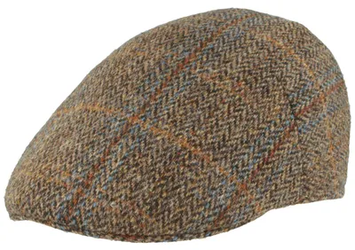 Produktbild von Knautschbare einteilige Schiebermütze aus Harris Tweed von Hut-Breiter, braun, Gr. L