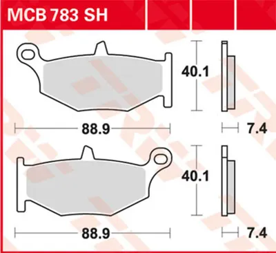 Zdjęcie produktu dla Klocki Hamulcowe Tył Moto (Sinter Street) Suzuki Dl 1000 A V-Strom, Xta V-Strom (17-)