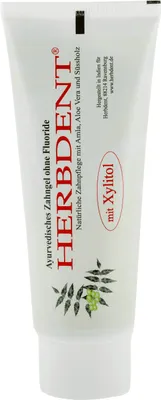 Produktbild von Herbdent ayurvedisches Zahngel Xylitol 80ml