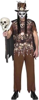 Immagine prodotto di Costume da voodoo per uomo Costume di Halloween marrone