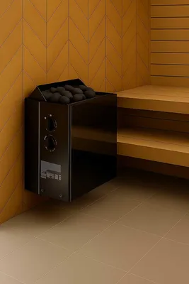 Immagine prodotto di Riscaldatore per sauna Harvia Vega Qubic Black 6,0 kW | con unità di controllo integrata | HBQ604M