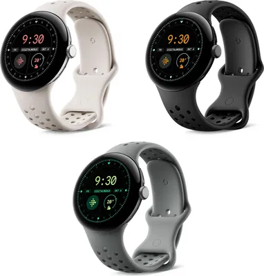 Image de Google Pixel Watch 3 (LTE) 45 mm Argent poli/Porcelaine