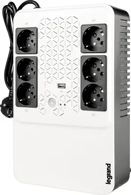 Zdjęcie produktu dla Legrand Keor ASI MULTIPLUG 800 FR, Technologia line-interactive, 0,8 kVA, 480 W, Sinus, 170 V, 280 V