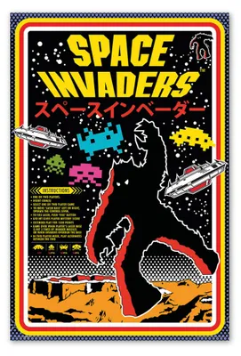 Produktbild von Space Invaders Poster Asian  61 x 91,5 cm