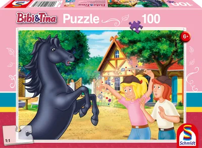 Produktbild von 100 Teile Schmidt Spiele Kinder Puzzle Bibi & Tina Der wilde Hengst 56078
