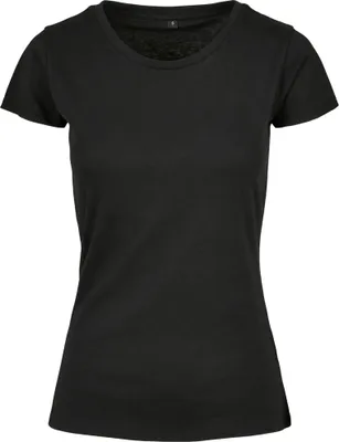 Produktbild von Build Your Brand Basic BB012 | LadiesŽ Basic Tee Kurze, eingesetzte Ärmel - Farbe: Black - Größe: S
