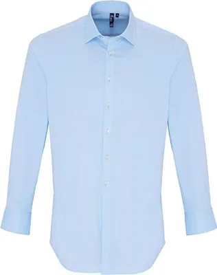 Immagine prodotto di Premier Workwear - Camicia in cotone a maniche lunghe in popeline stretch fit da uomo