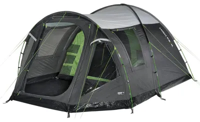 Zdjęcie produktu dla High Peak Santiago 5.0, Kemping, Namiot typu Vis-a-vis, 5 os., Podstawa, Zielony, Szary