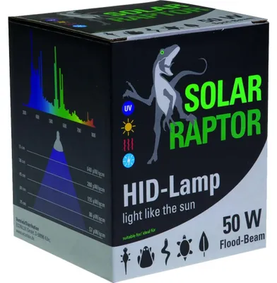 Zdjęcie produktu dla Lampa UVB do terrarium - E27 - 50 W - PAR30 - Srebrna