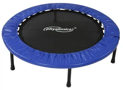 Obrázok produktu pre Fitness trampolína Physionics® – priemer Ø 102 cm, na použitie v interiéri aj exteriéri, max. nosnosť: 100 kg, s ochranným krytom – detská trampolína, záhradná trampolína, mini trampolína, skladateľná