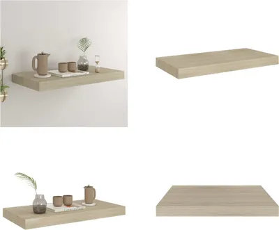 Immagine prodotto di vidaXL Scaffale a muro galleggiante color rovere 50x23x3,8 cm MDF - Scaffale a muro - Scaffale a muro galleggiante - Scaffali a muro galleggianti