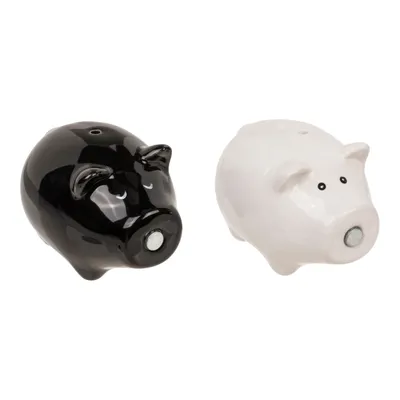 Image de Saladier et poivrière "Cochons".