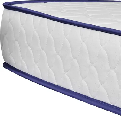 Zdjęcie produktu dla VidaXL 241072, Pojedynczy/Dwuosobowy rozmiar, Materac z pianki anatomicznej, Biały, Poliester, 900 mm, 2000 mm