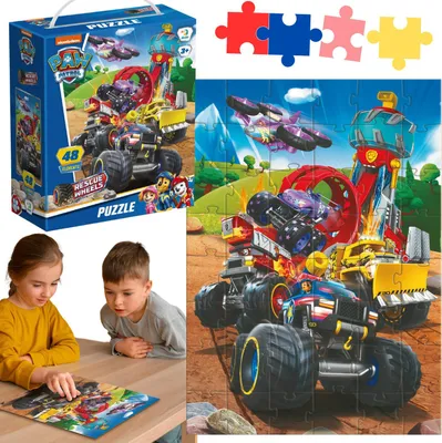 Produktbild von Paw Patrol Fahrzeuge Puzzle 48 Teile Puzzle-Set für Kinder 200524