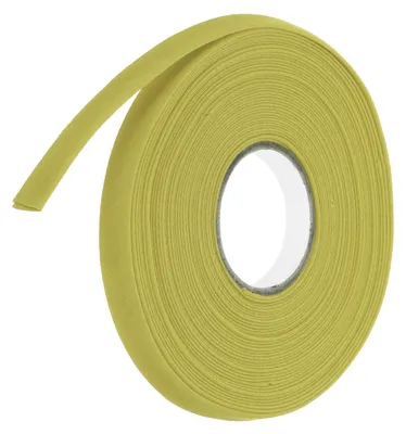 Schrägband, doppelt gefaltet, Polyester, 1 cm breit, 10 Yards, Gold